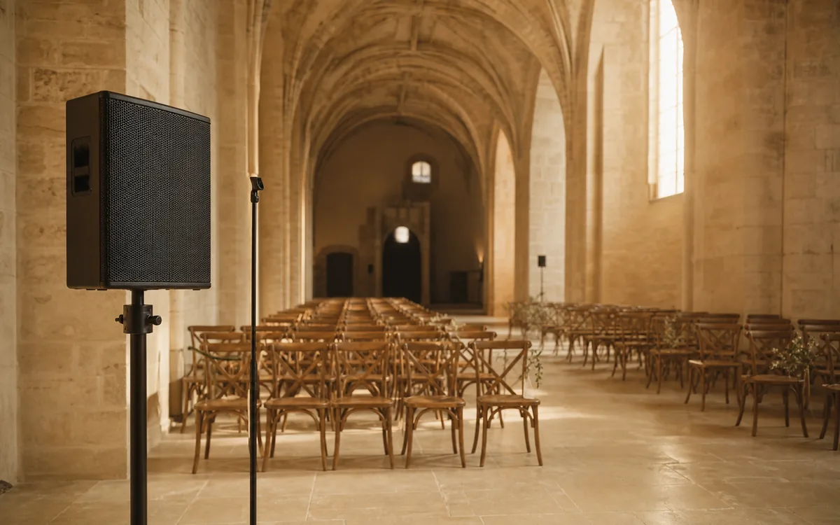 Sonorisation d'une cérémonie en église